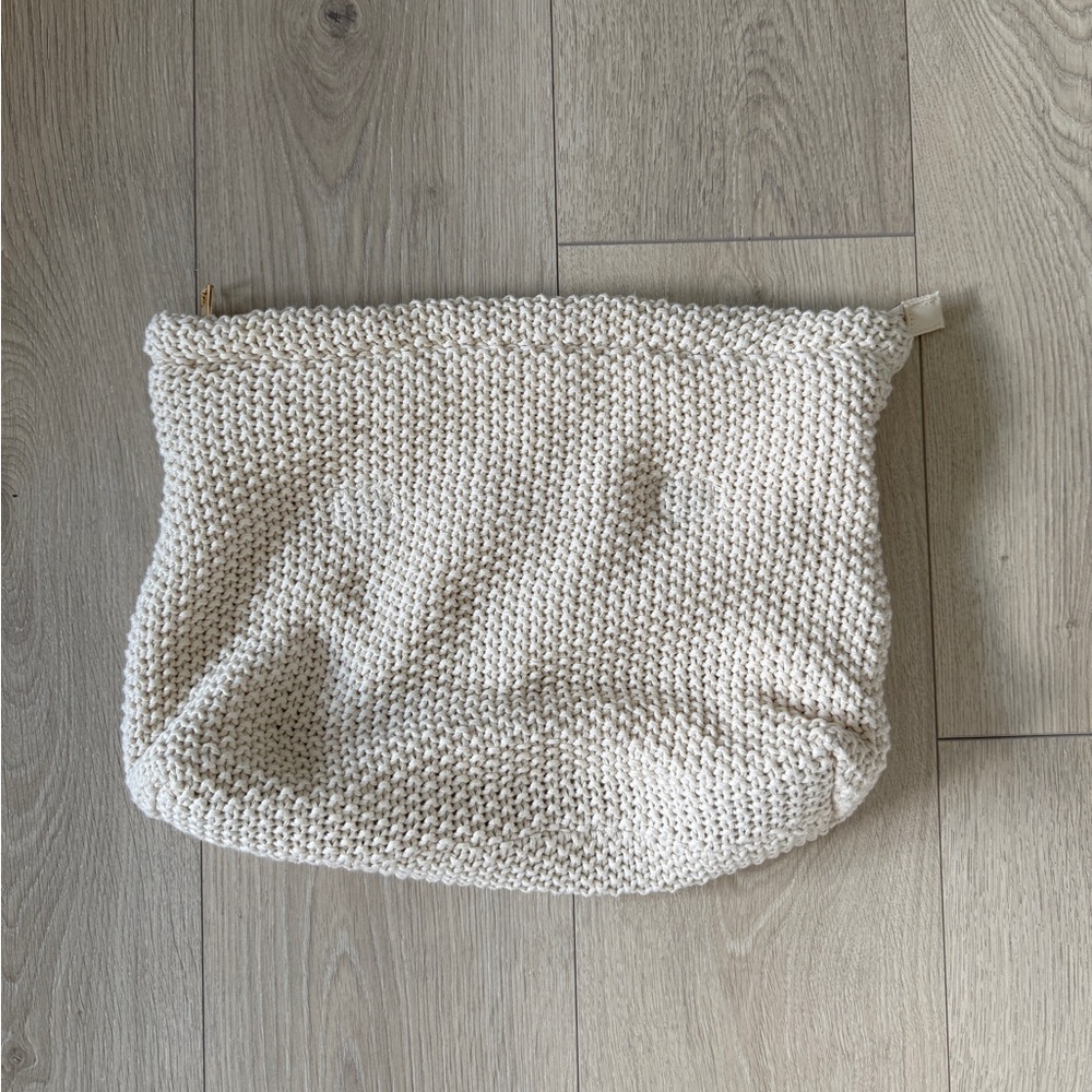 Simple Cream Knit Women's Bag